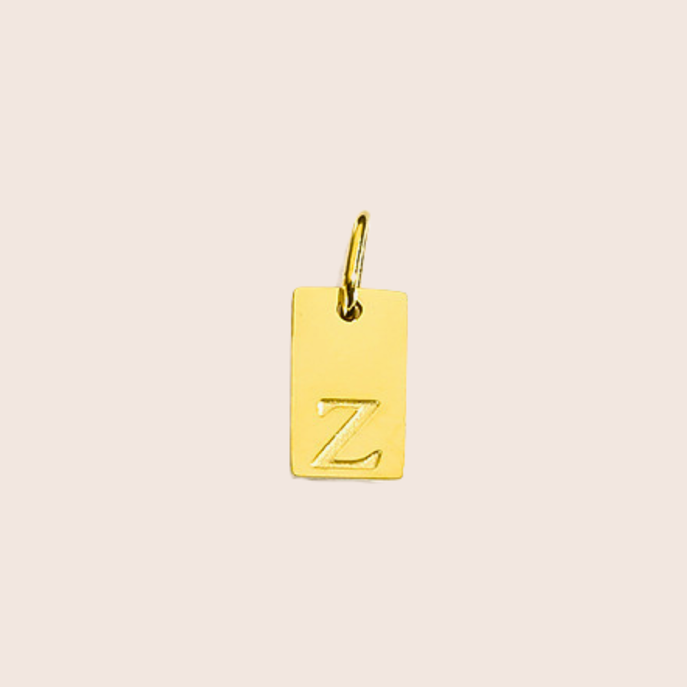Initial Charm Mini Tag