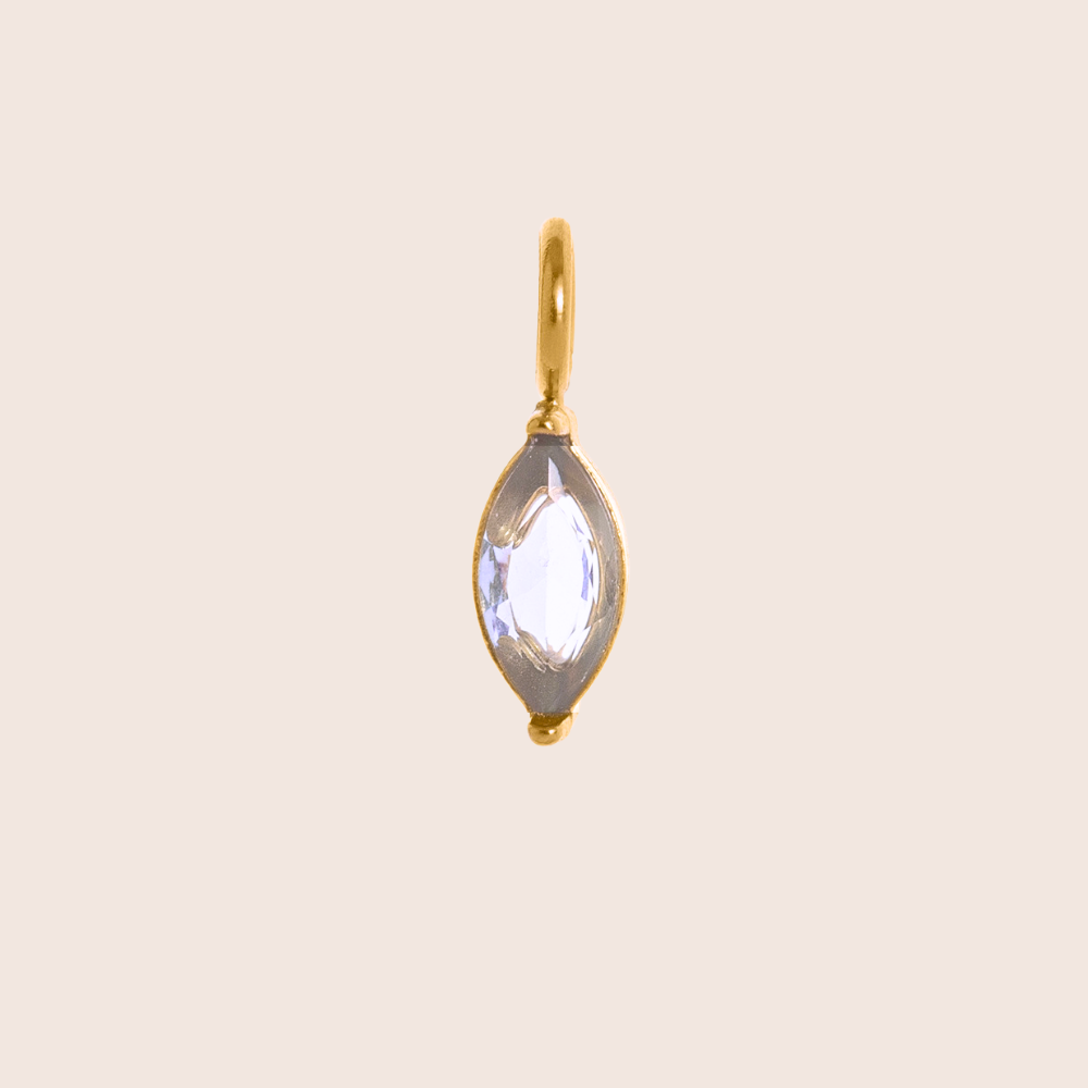 Birthstone Charm - Marquise