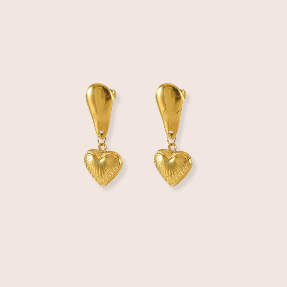 Myla Heart Drop Earrings