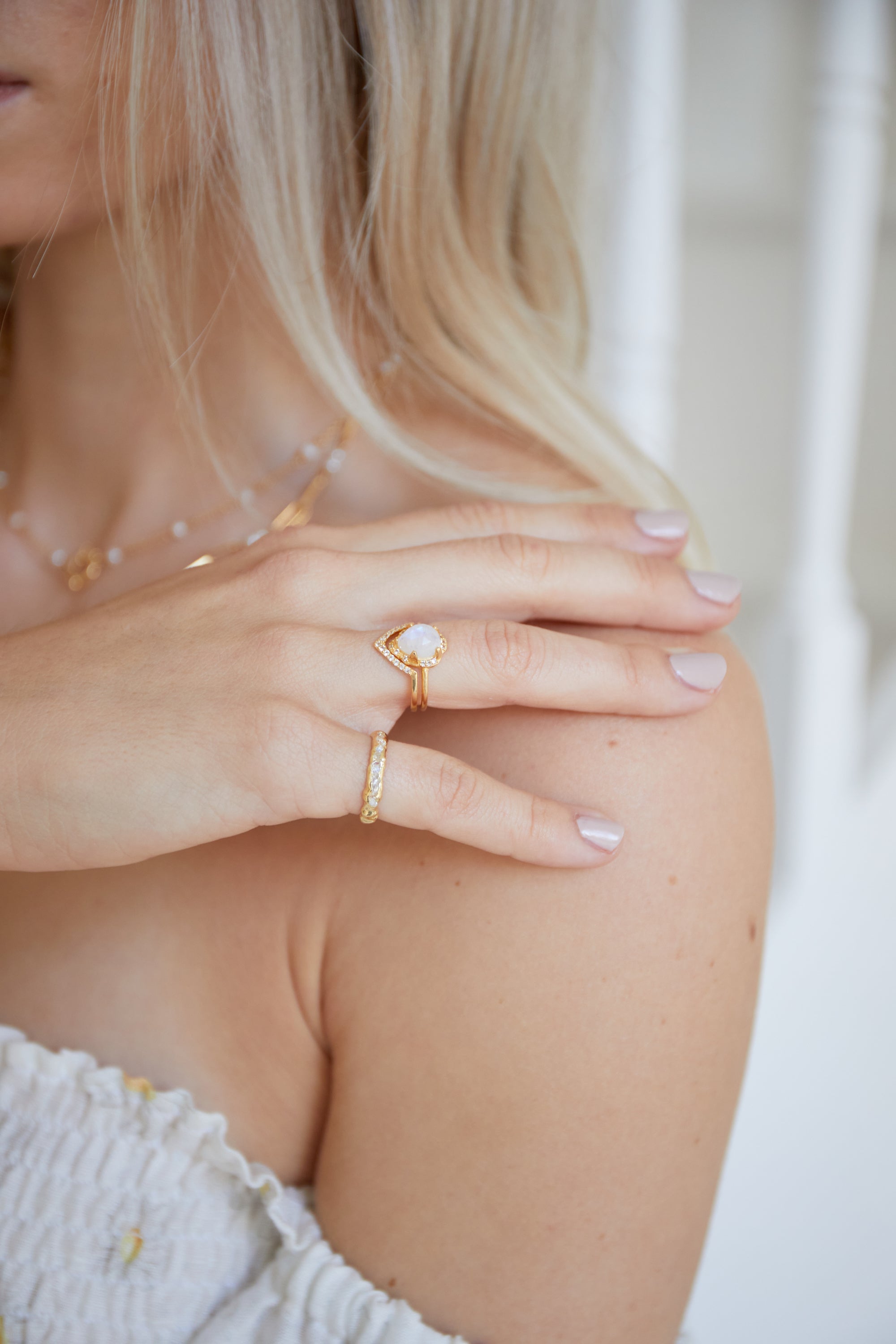 Lucinda White Topaz Ring