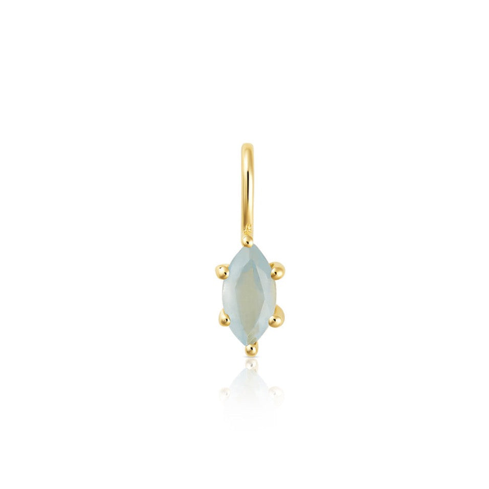 March Birthstone Charm Aquamarine