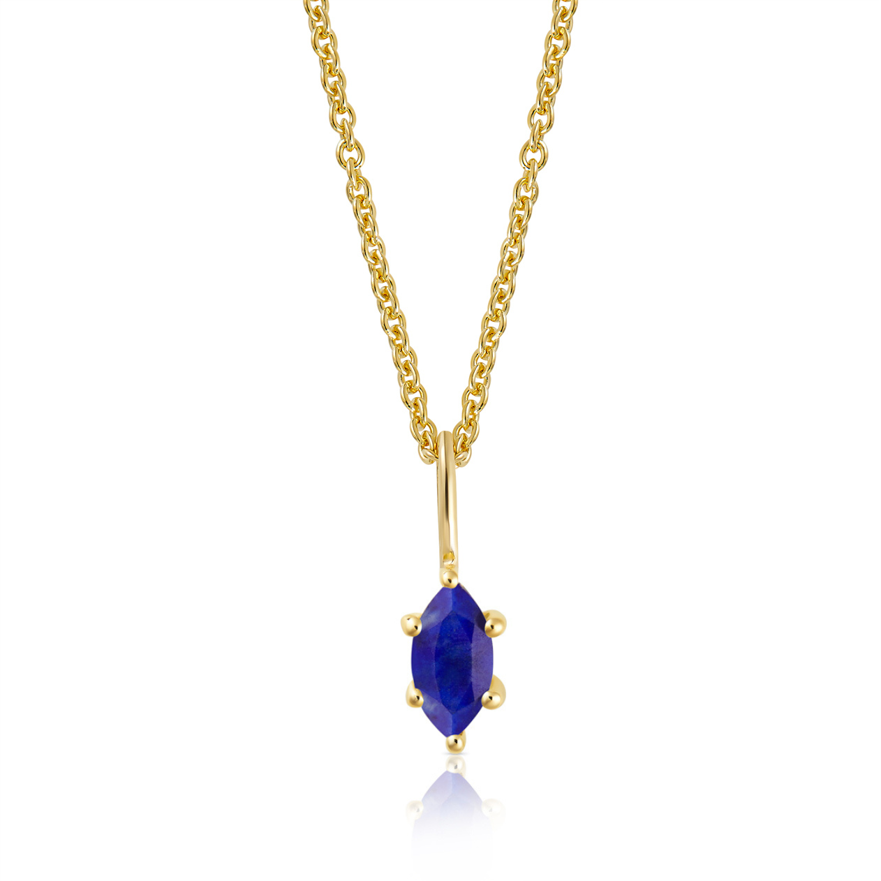 September Birthstone necklace Sapphire