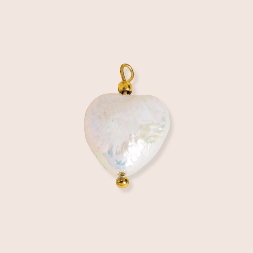 Heart Pearl Charm