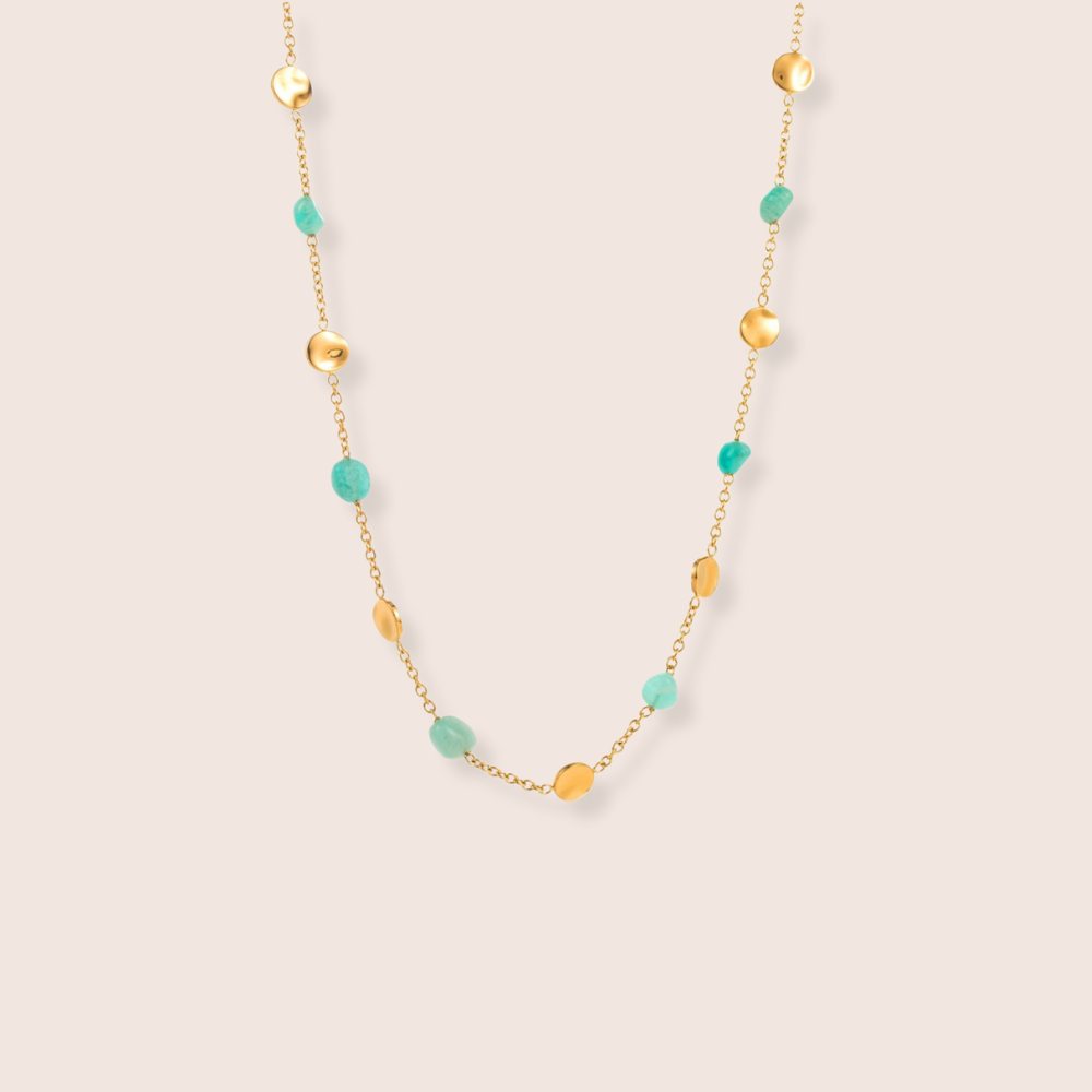 Mabel Gemstone Necklace - Amazonite