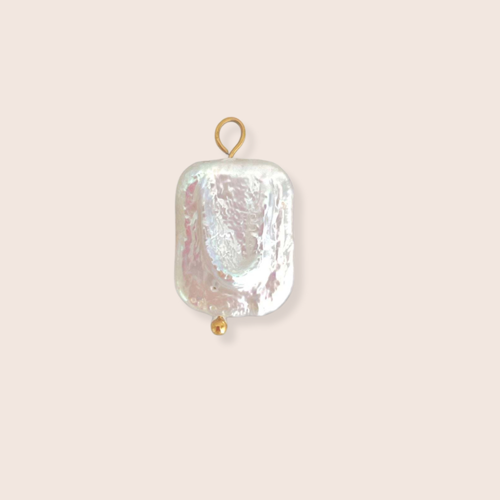 Square Pearl Charm