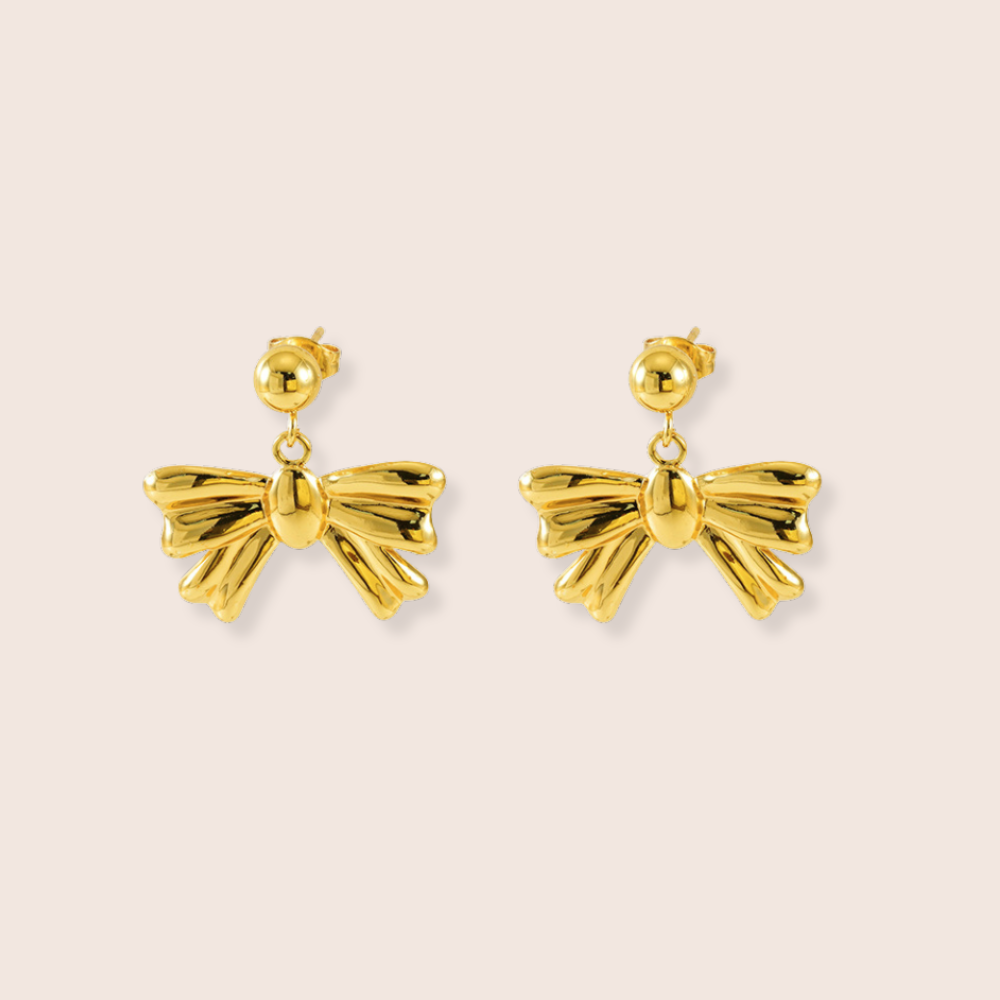 Leila Bow Drop Earrings