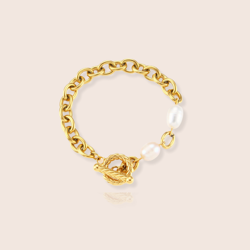 Polly Pearl T Bar Bracelet