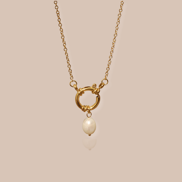 Florence Pearl Charm Necklace