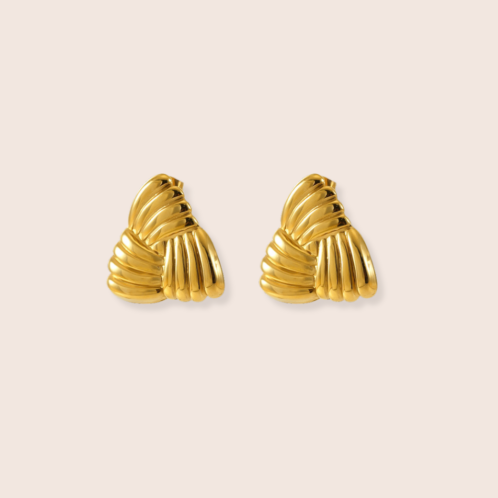 Adriana Woven Statement Stud Earrings