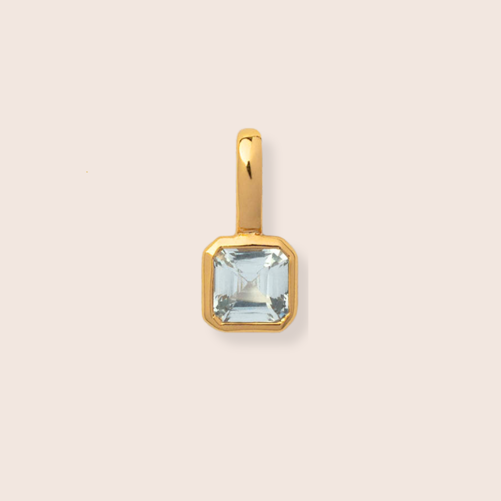 Birthstone Charm - Square