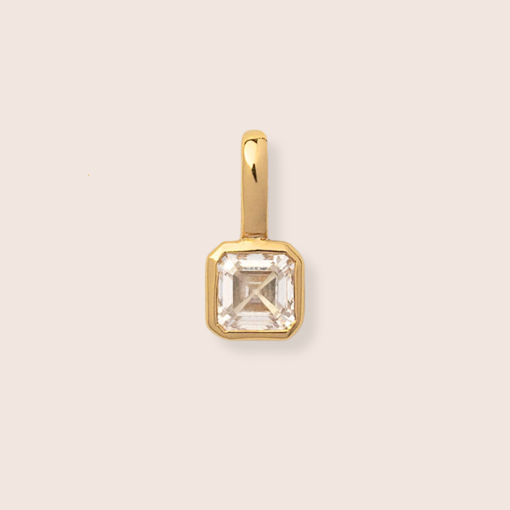 Birthstone Charm - Square