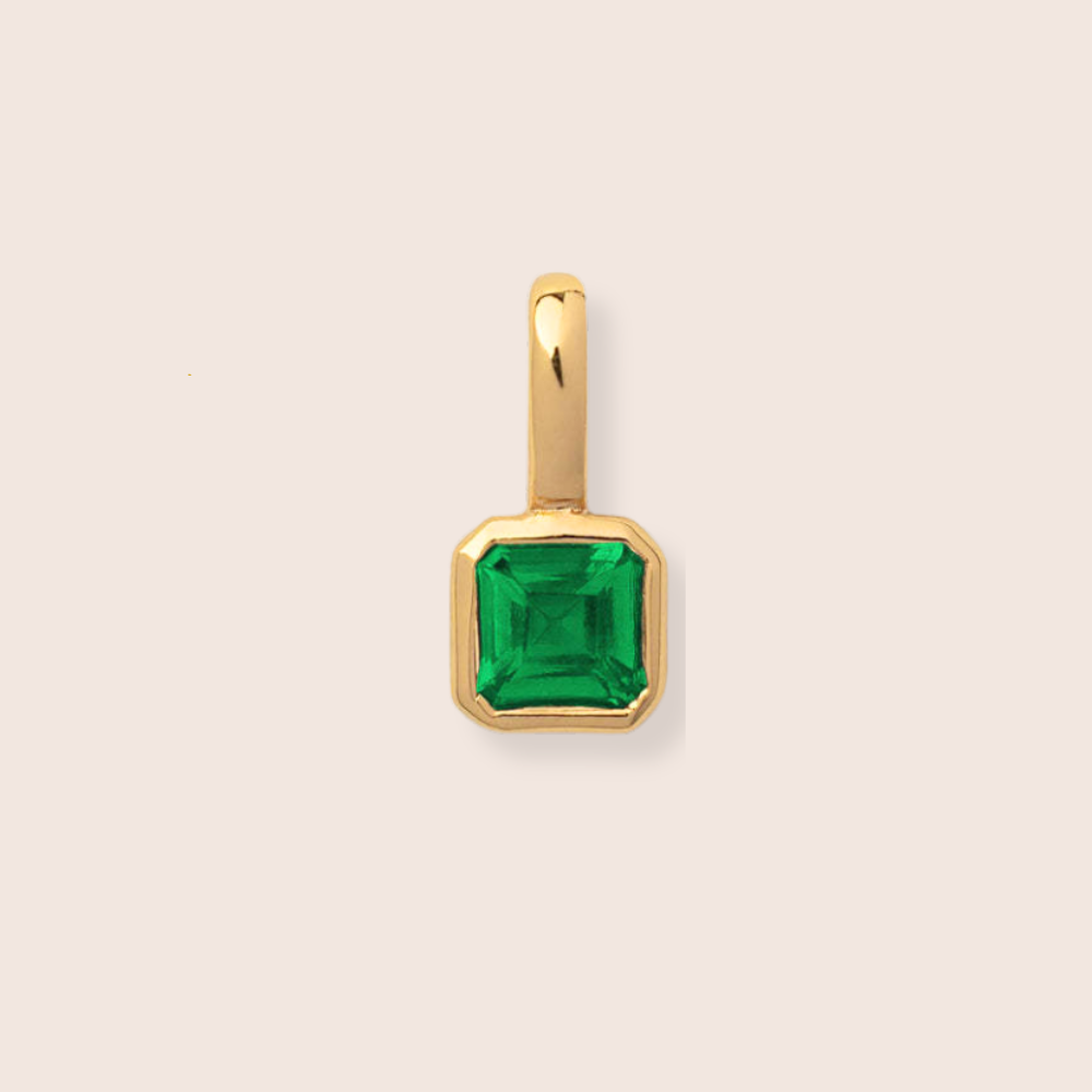 Birthstone Charm - Square