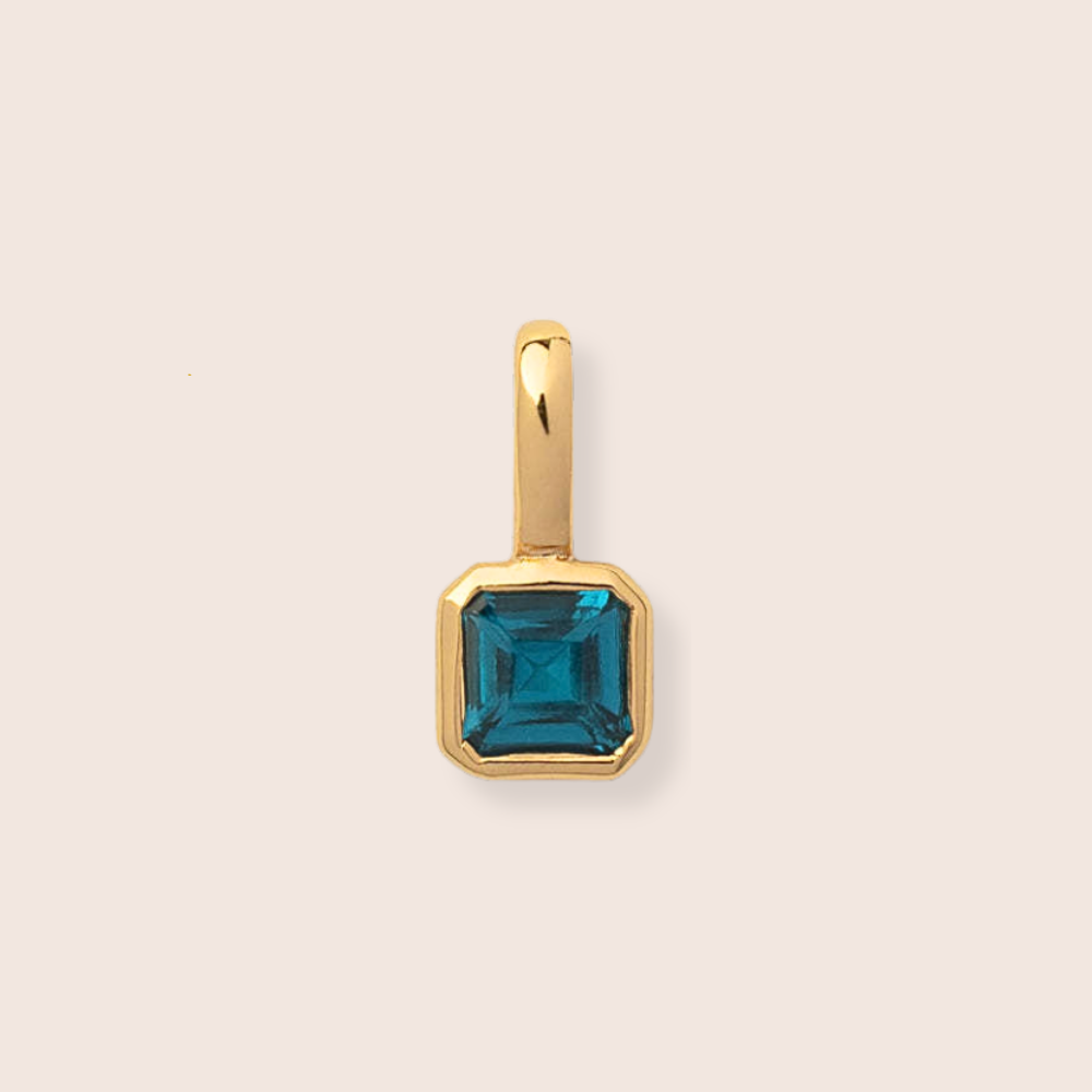 Birthstone Charm - Square