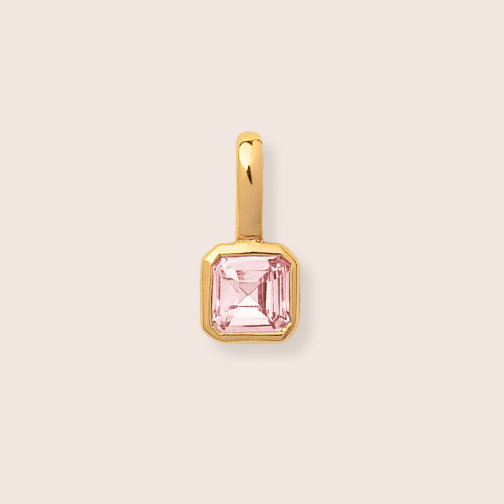 Birthstone Charm - Square