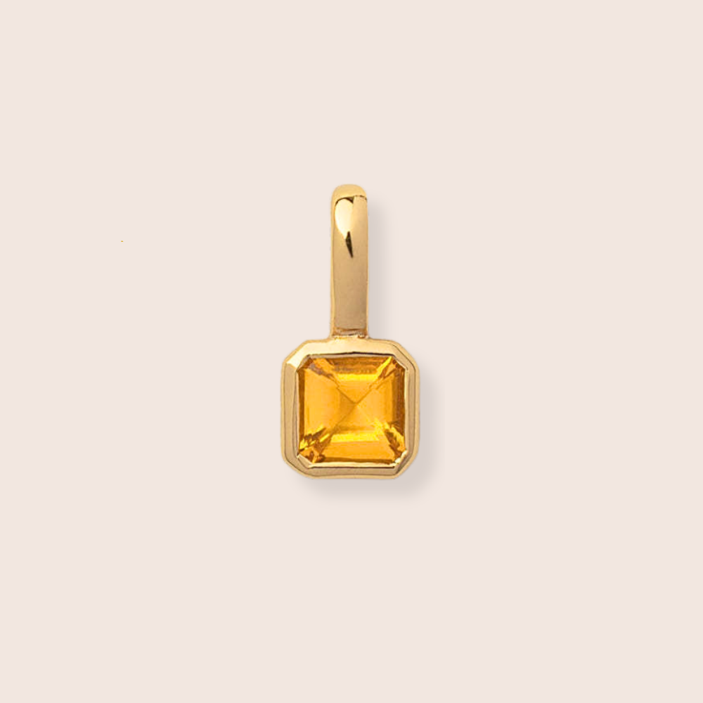 Birthstone Charm - Square