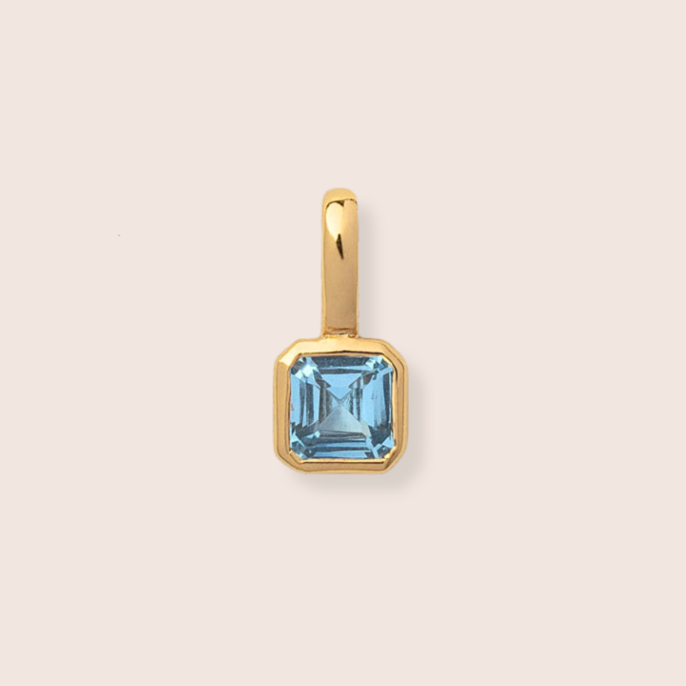 Birthstone Charm - Square