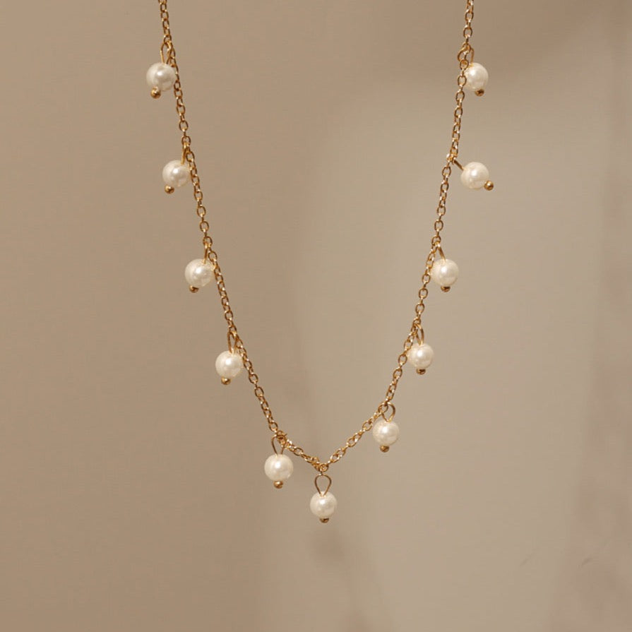 Martha Pearl Droplet Necklace