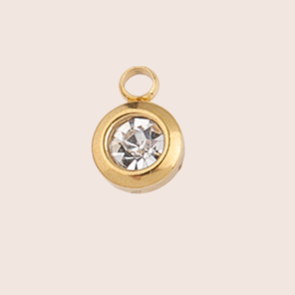 Birthstone Charm - Round