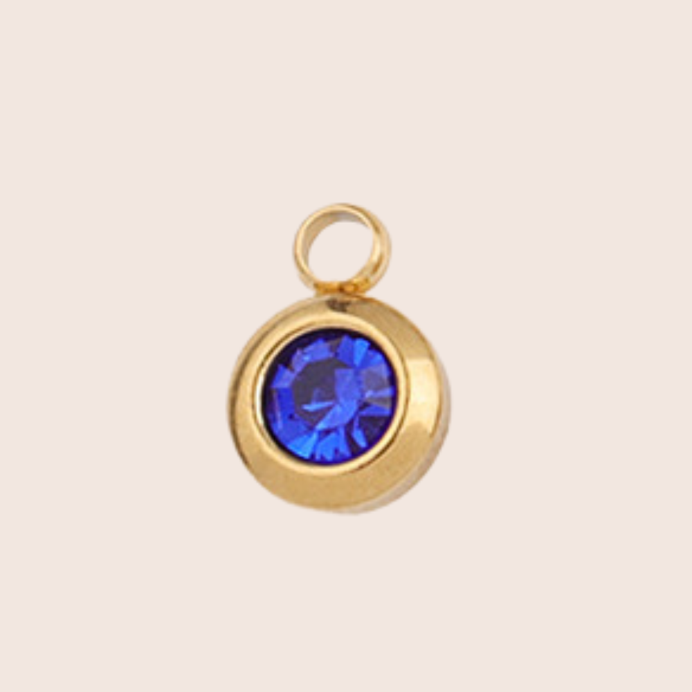 Birthstone Charm - Round