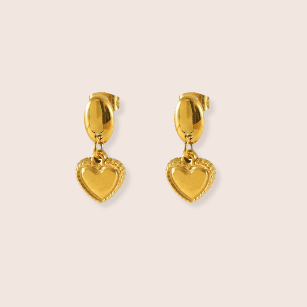 Rosalie Heart Drop Earrings