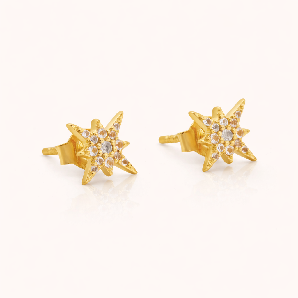 Aster Starburst Stud Earrings