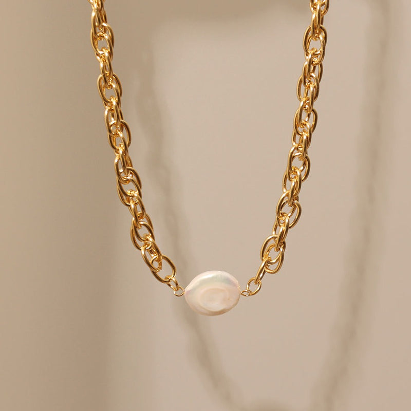 Evelyn Fresh water Pearl Chain Necklace