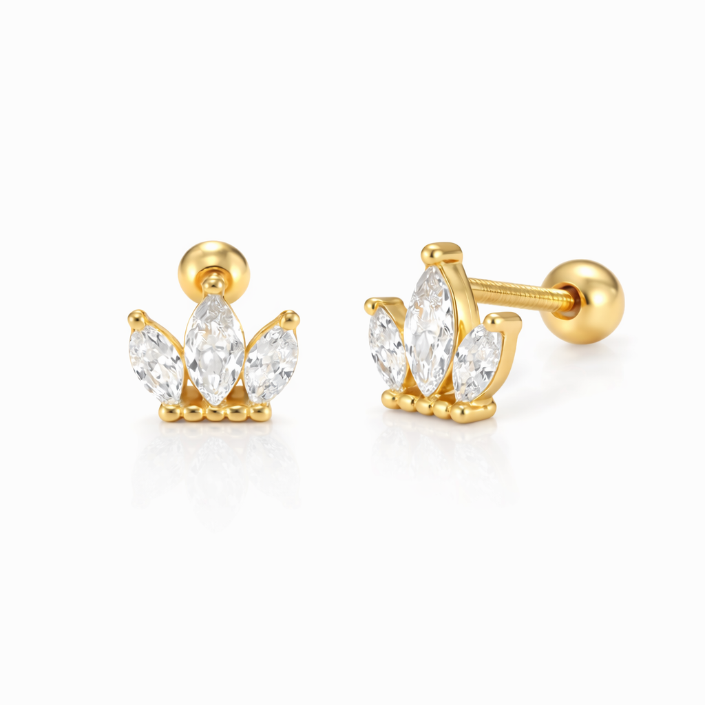 Freya Marquise Stud Earrings