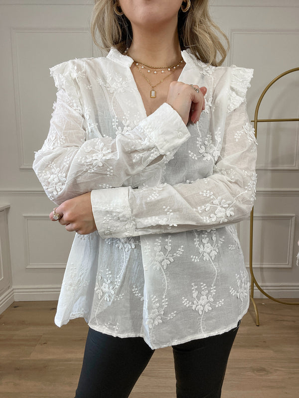 Dolly Floral Embroidered Blouse