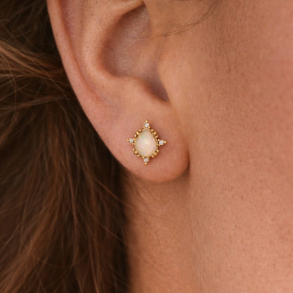 Madison Opal Stud Earrings