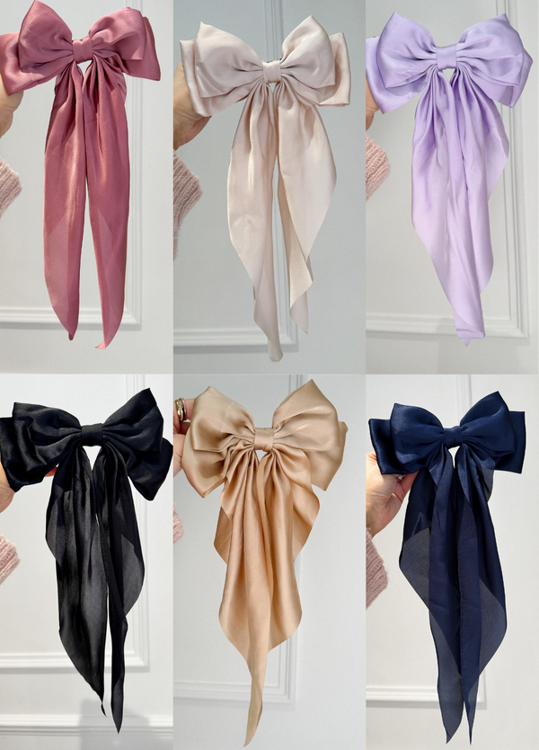 Molly Hair Bow Champagne