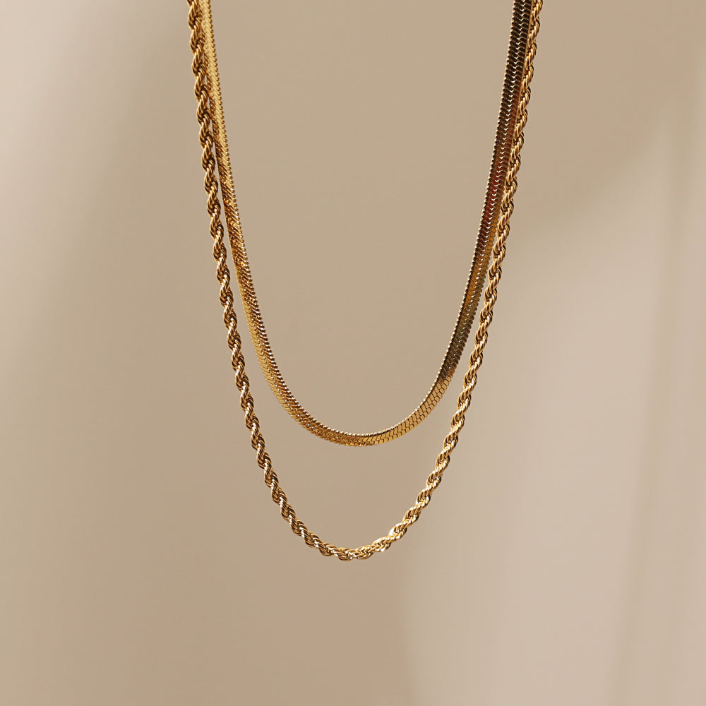 Penny Double Snake Rope Necklace – Murae