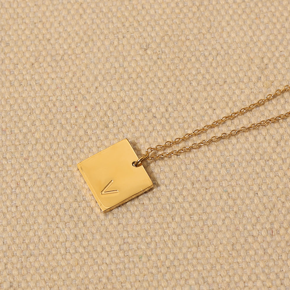 Paige Initial Charm Necklace