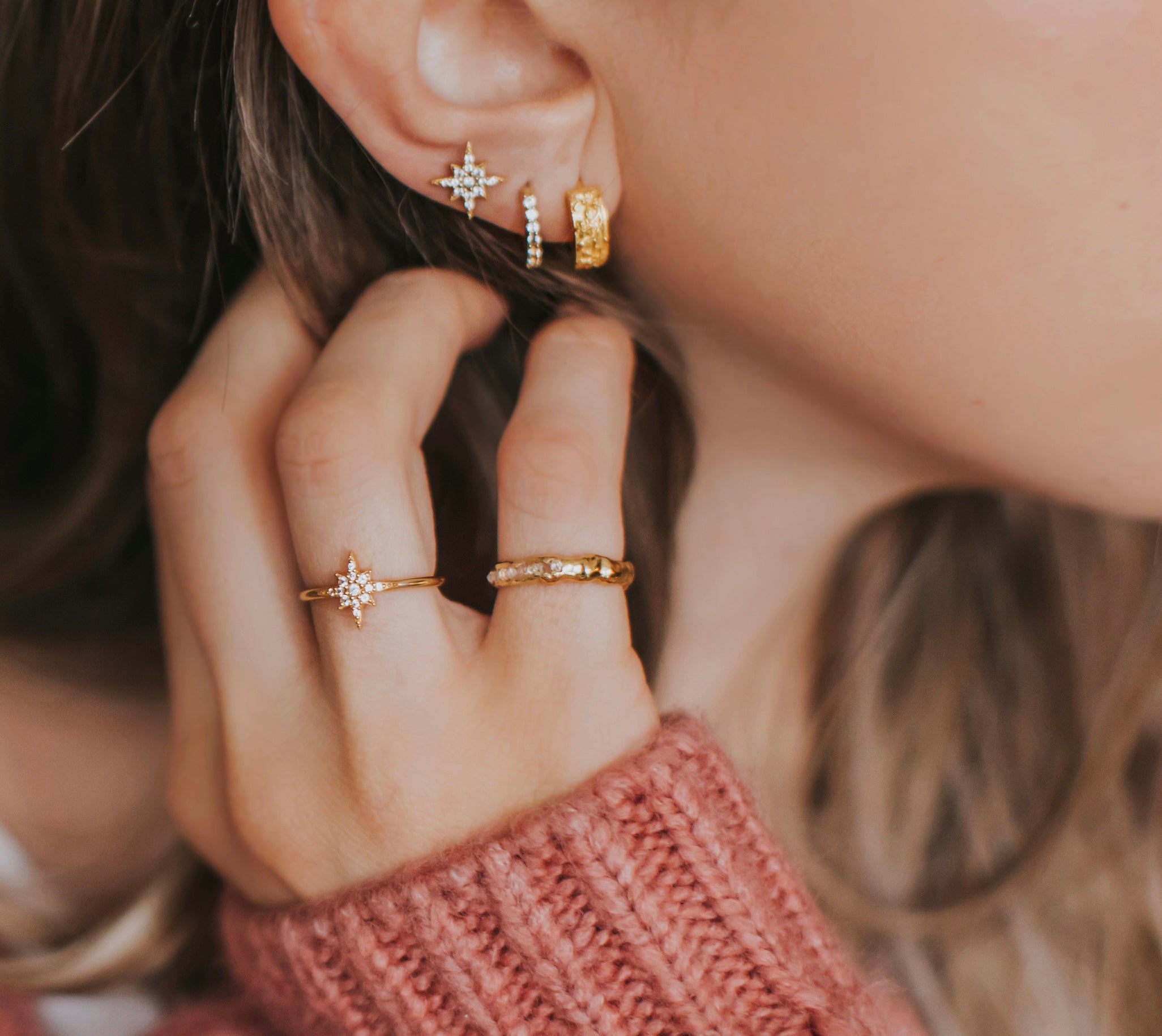 Veda Raw Quartz Ring