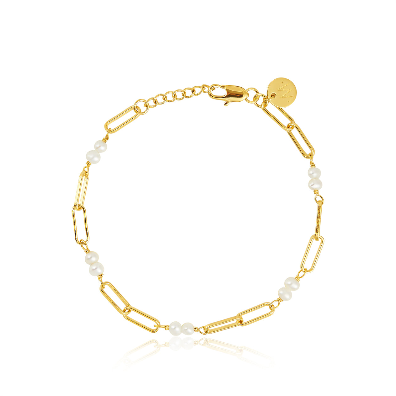 Frances Pearl Link Bracelet