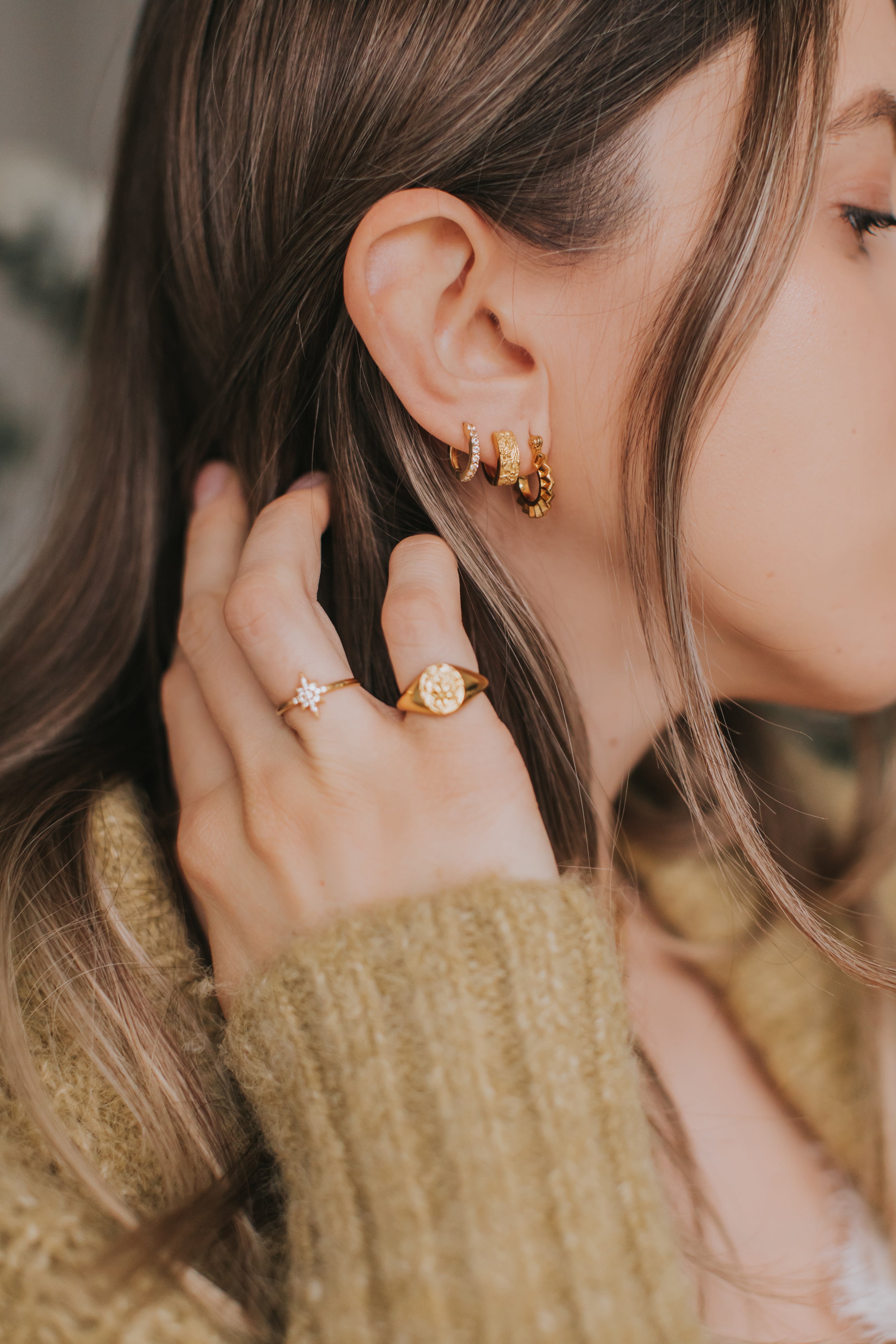 Margot Magnolia Signet Ring