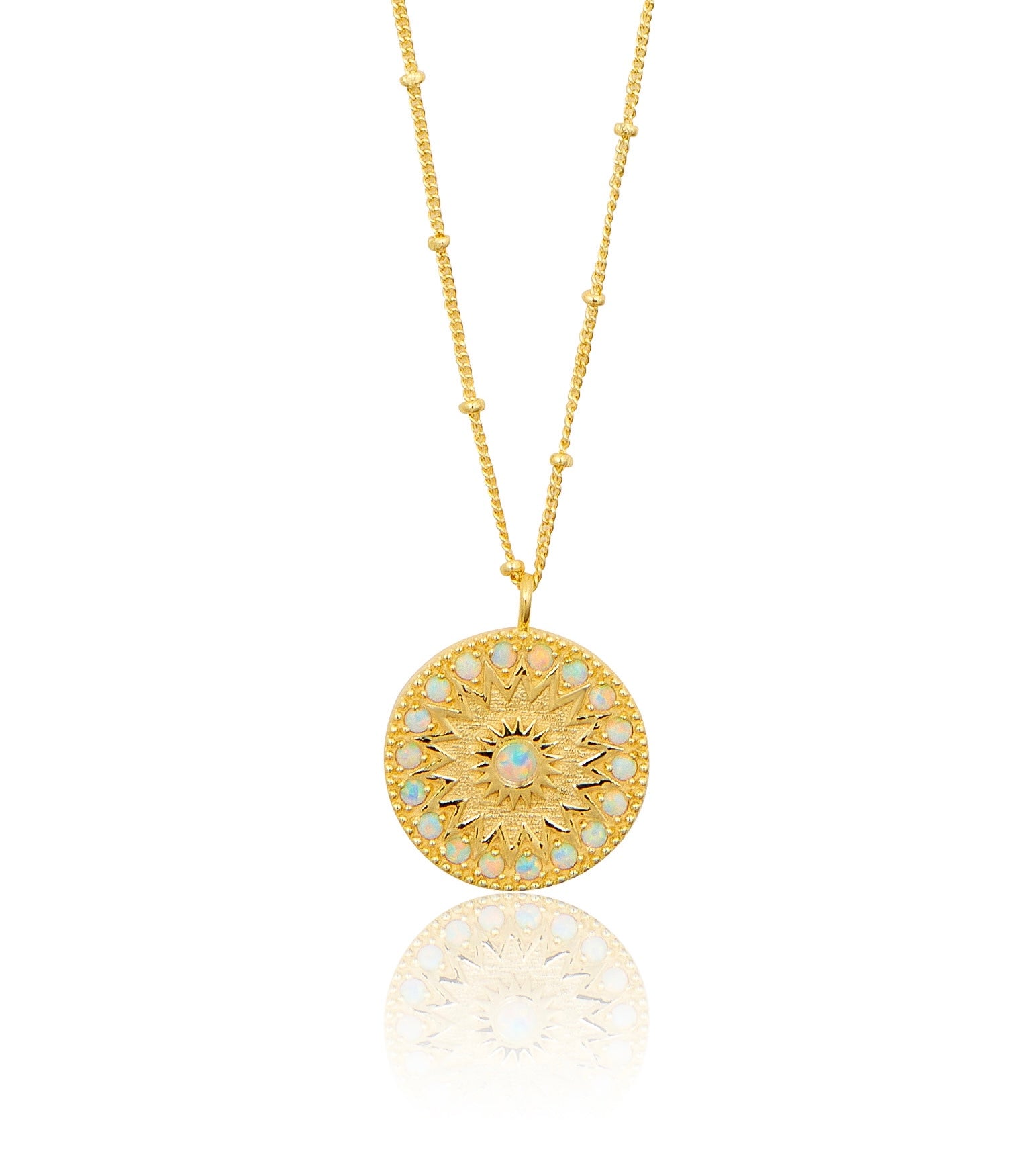 Aurelia Opal Coin Necklace