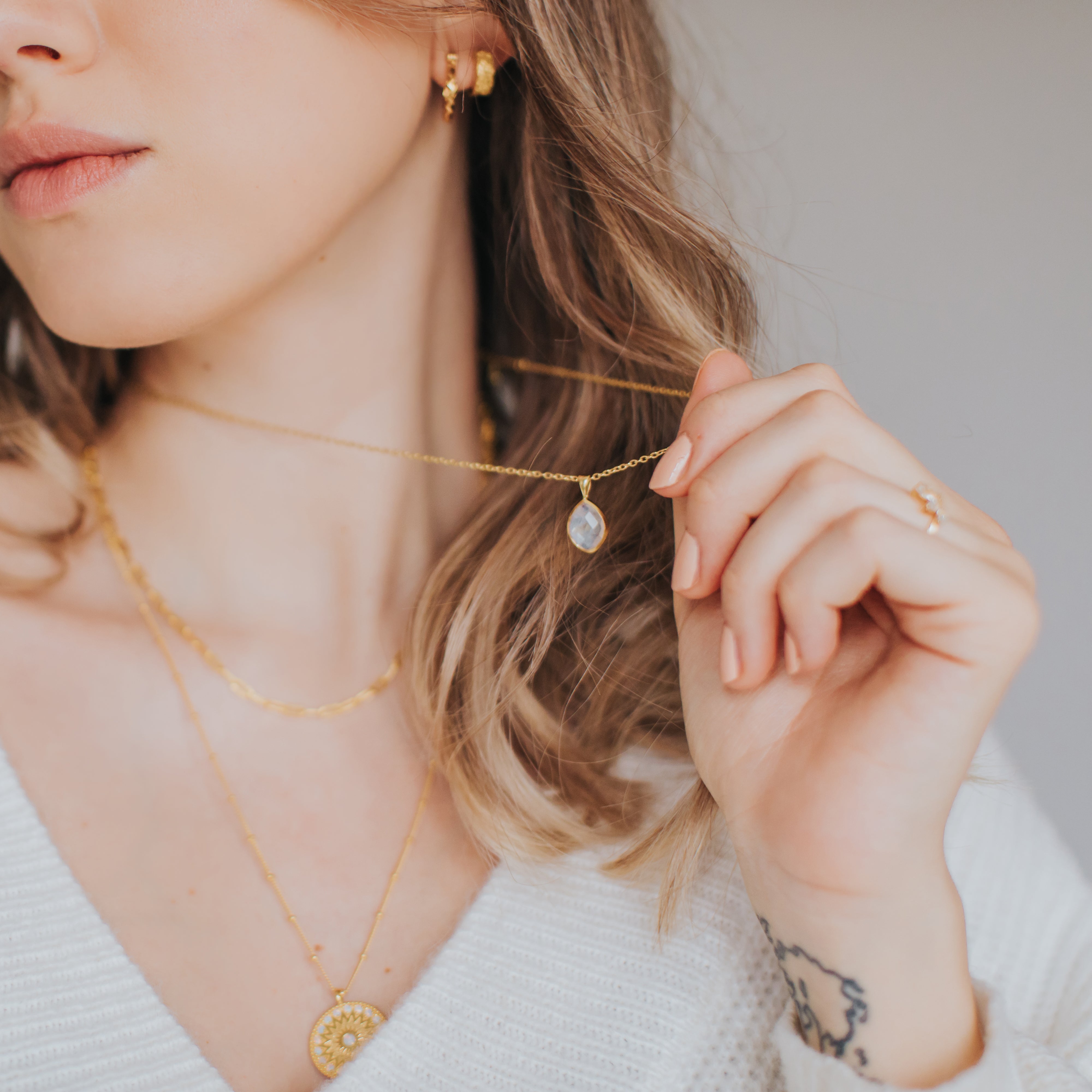 Alina Moonstone Necklace