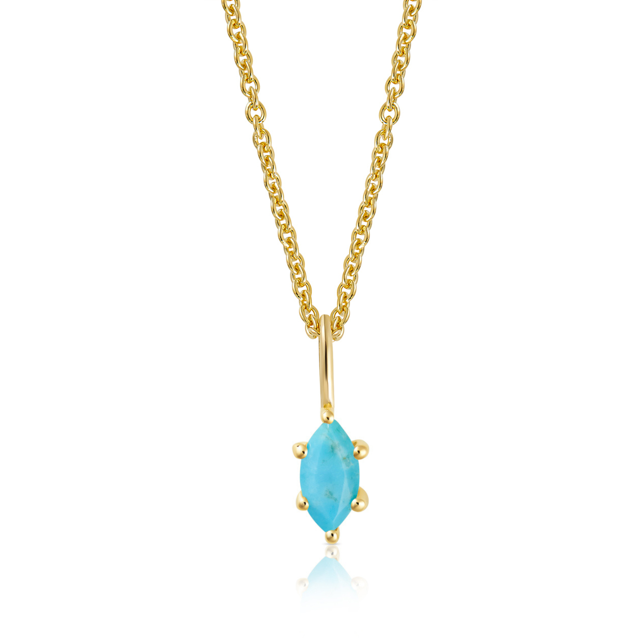 December Birthstone Necklace Turquoise