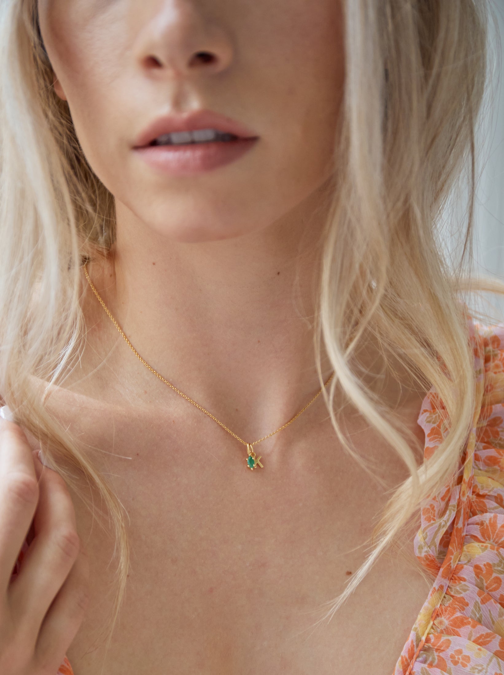 May Birthstone Charm Emerald