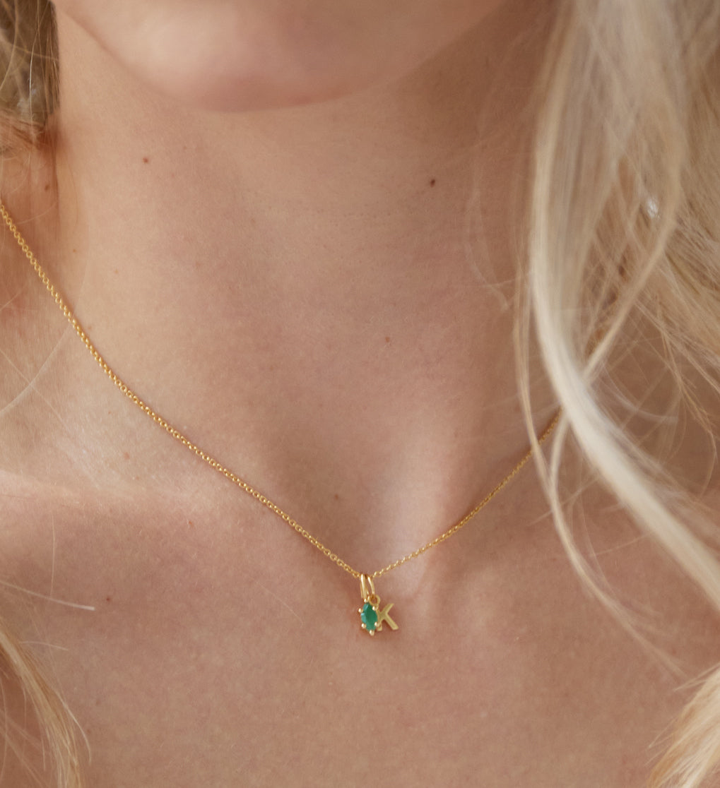 May Birthstone Charm Emerald