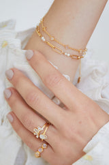Frances Pearl Link Bracelet