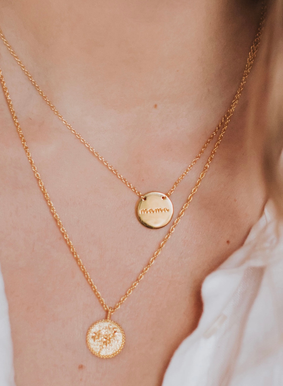 Leto Mama Coin Necklace