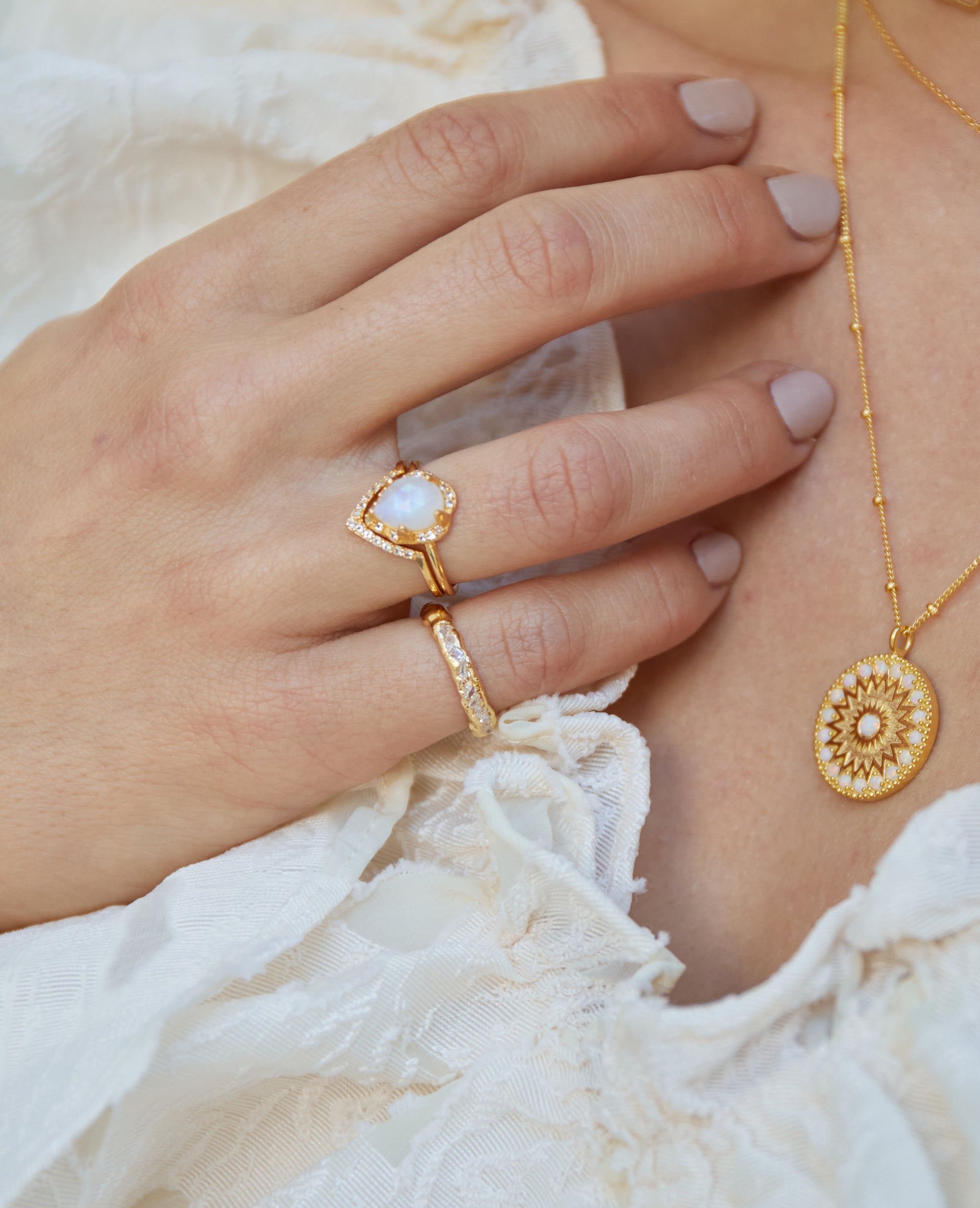 Lucinda White Topaz Ring