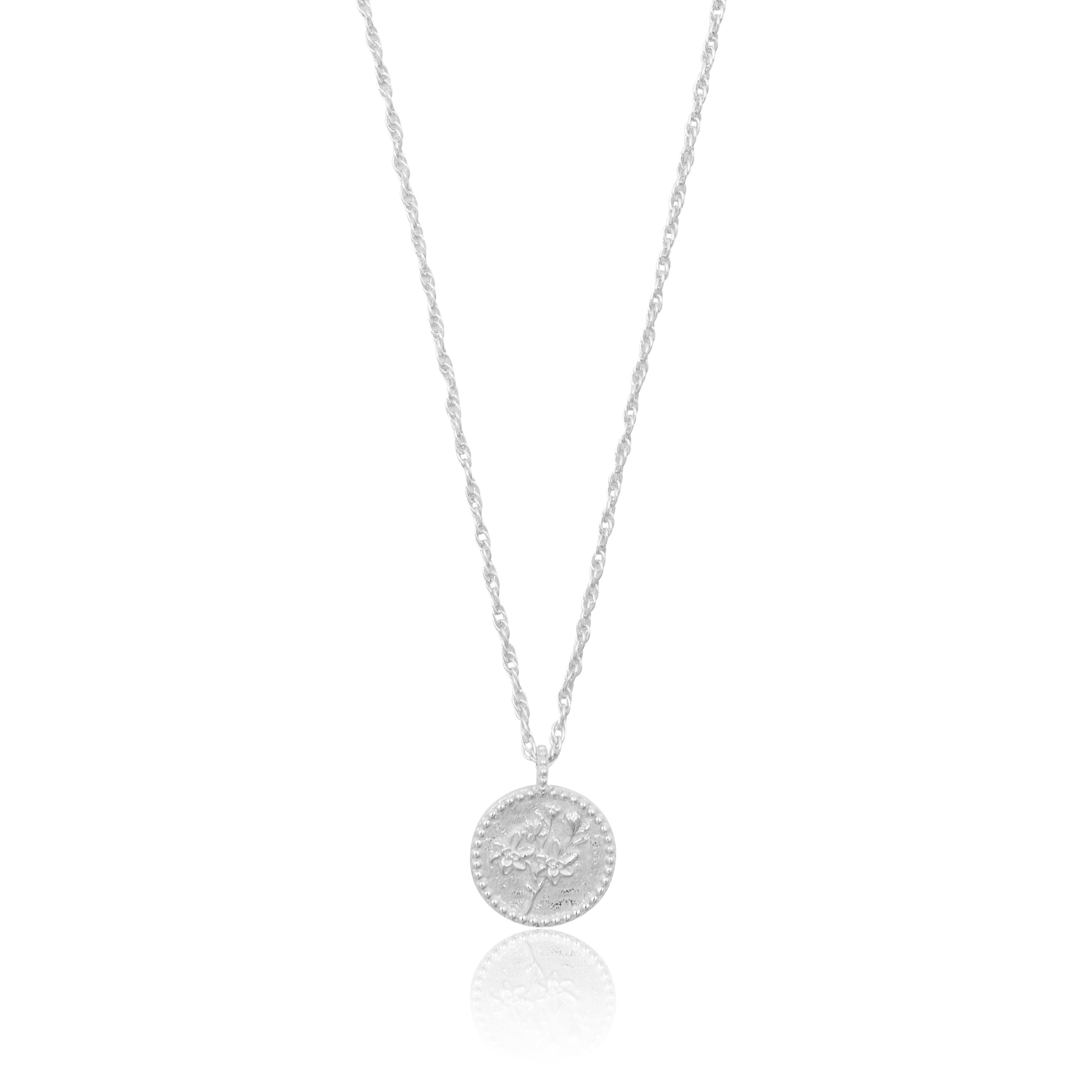 Margot Magnolia Coin Necklace