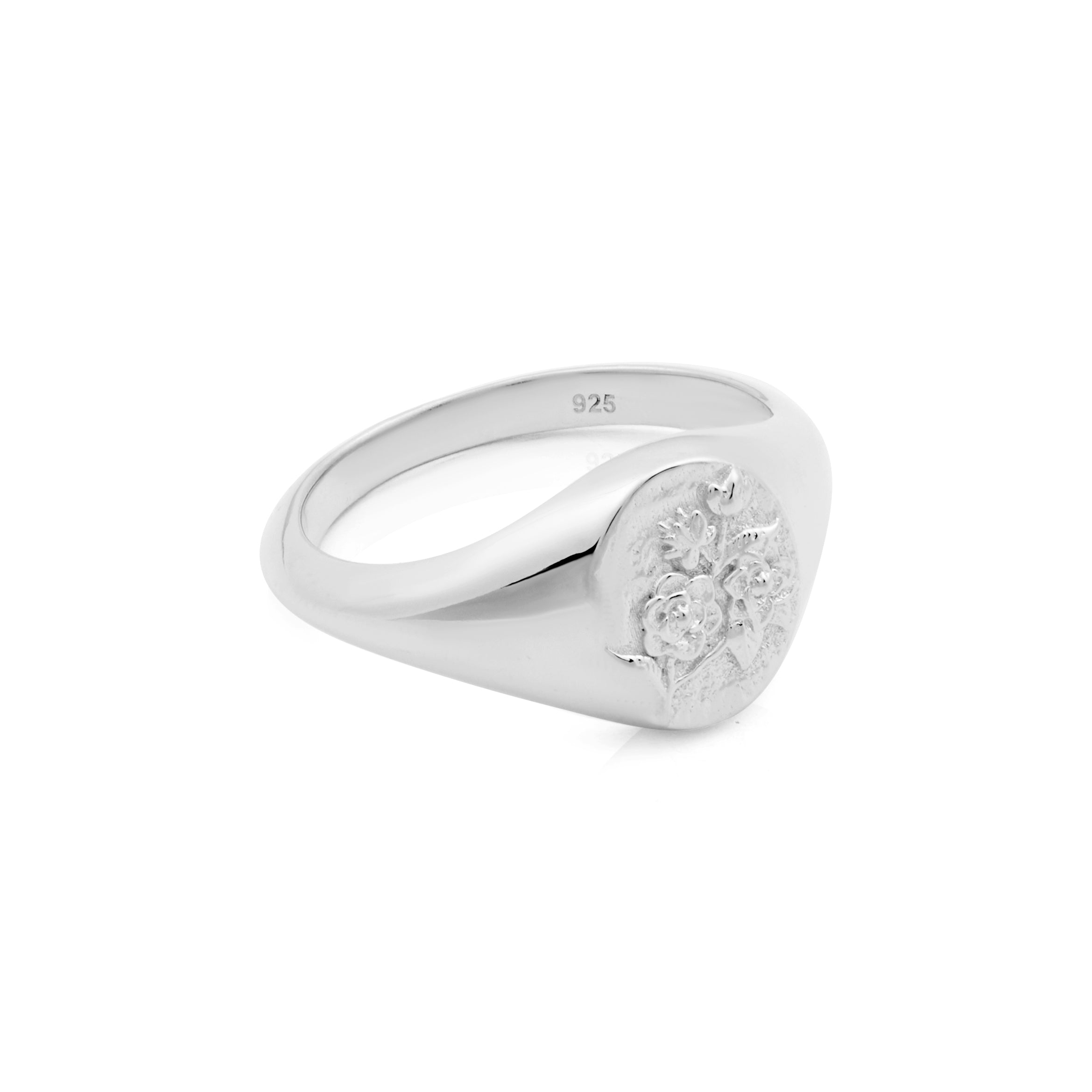 Margot Magnolia Signet Ring