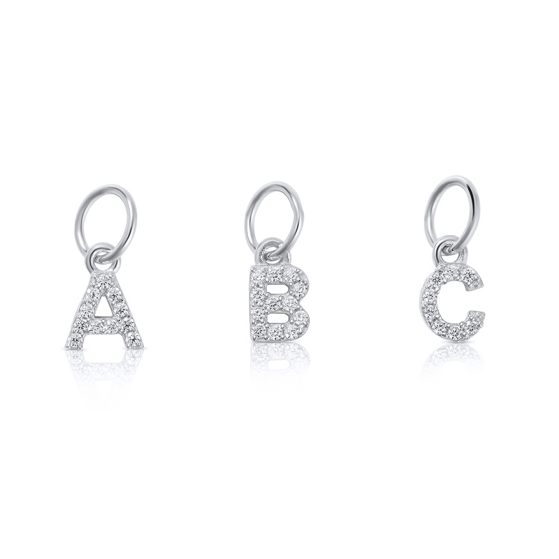 Rae Mini Initial Necklace Silver